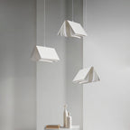 Contemporary Creative Book Shape Iron Pc Fabric 1-light Pendant Light for Living Room
