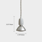 Contemporary Industrial Ceramic Cone 1-light Pendant Light for Living Room