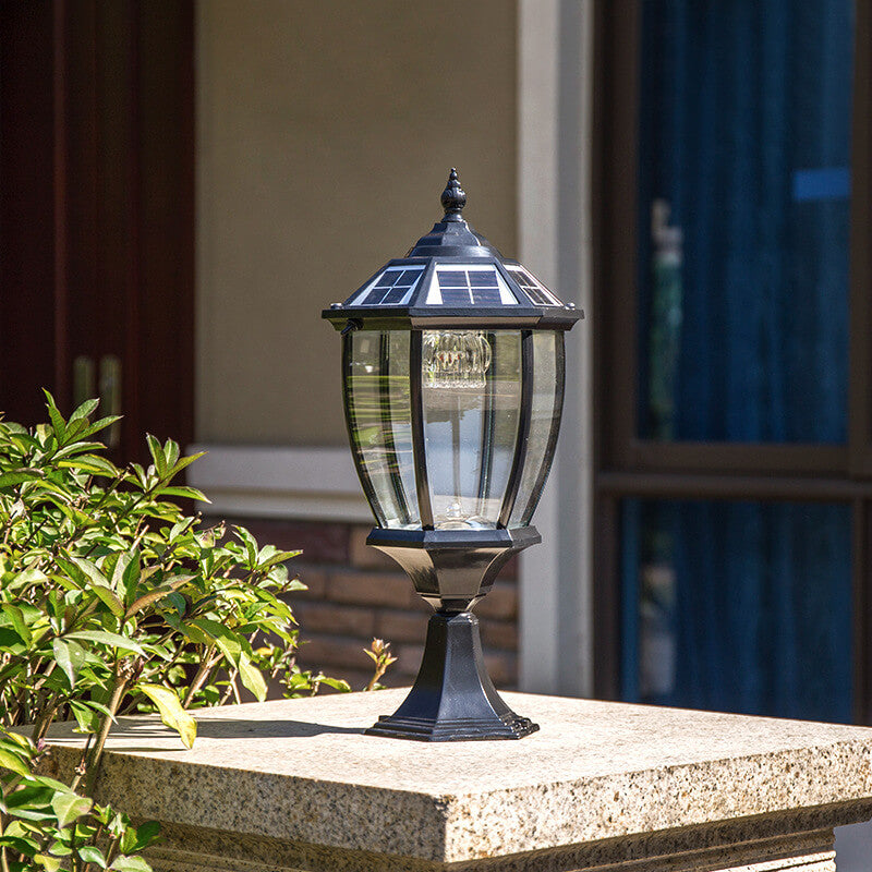 Outdoor Solar Waterproof Aluminum Glass 1-Light Lawn Landscape Light Lumendat