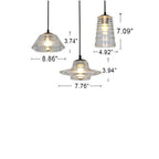 Modern Industrial Clear Glass Iron 1-light Pendant Light BulbSquare