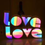 Creative LOVE Letters Wedding Valentines LED Decoration Night Light Table Lamp Lumendat