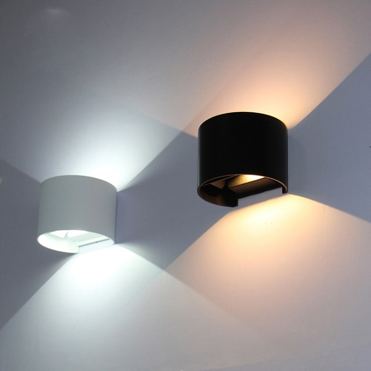 Simple Intelligent Cylindrical APP Dimming Waterproof LED Wall Sconce Lamp Lumendat