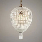 Modern Art Deco Hot Air Balloon Shaped Iron Crystal 1/3/6 Light Chandelier for Living Room Lumendat