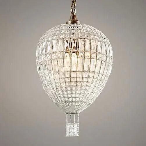 Modern Art Deco Hot Air Balloon Shaped Iron Crystal 1/3/6 Light Chandelier for Living Room Lumendat