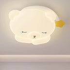 Lumendat Modern Art Deco Kids Iron PE Bear LED Flush Mount Ceiling Light For Bedroom Lumendat
