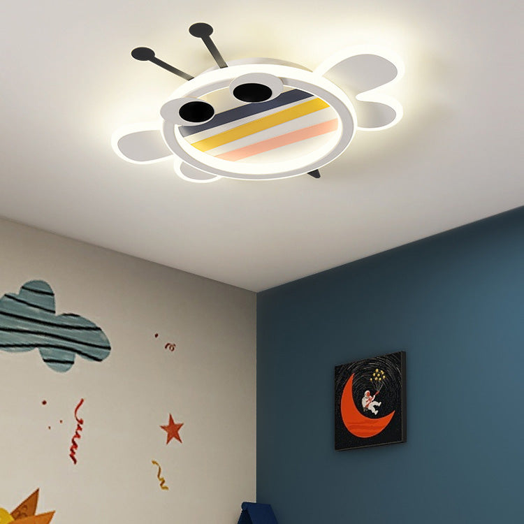 Lumendat Contemporary Creative Bee Elephant Star Kids Hardware Acrylic LED Flush Mount Ceiling Light For Bedroom Lumendat
