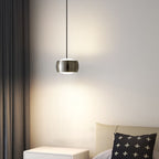 Modern Light Luxury Drum Round Copper LED Pendant Light
