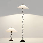 Vintage Fabric Pleated Shade 1-Light Standing Floor Lamp Lumendat