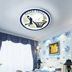 Lumendat Creative Simplicity NBA Basketball Acrylic LED Kids Flush Mount Ceiling Light Lumendat