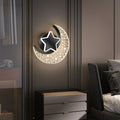 Lumendat Contemporary Creative Kids Star Moon Acrylic Aluminum Iron LED Wall Sconce Lamp For Bedroom Lumendat