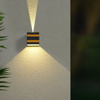Outdoor Minimalist Square Cube Aluminum Waterproof LED Wall Sconce Lamp Lumendat