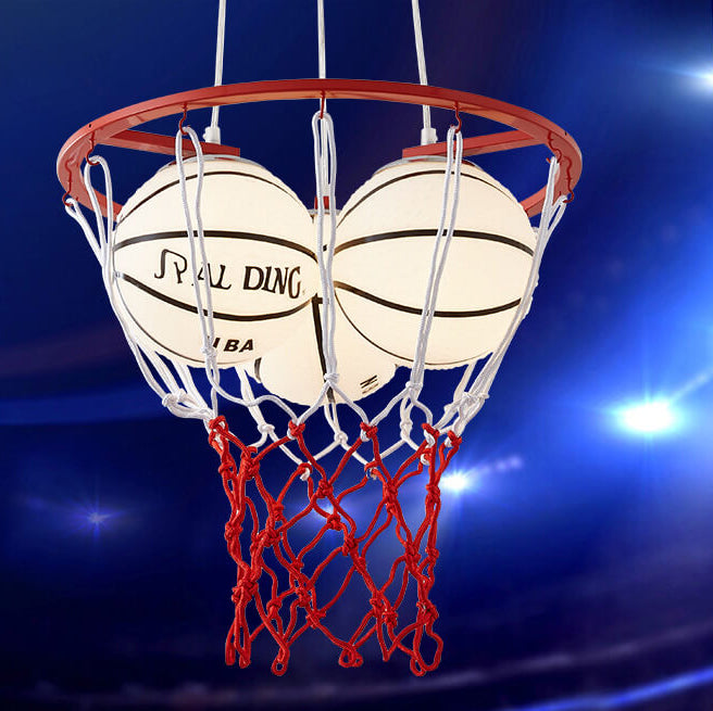 Creative Cartoon Basketball 3-light Kids Chandelier