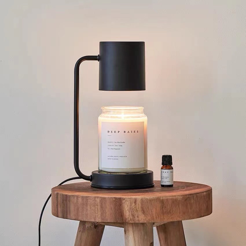 Contemporary Nordic Iron Cylinder Shade 1-Light Melting Wax Table Lamp For Study Lumendat