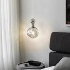 Contemporary Scandinavian Lava Ball Iron Acrylic 1-light Pendant Light for Bedroom