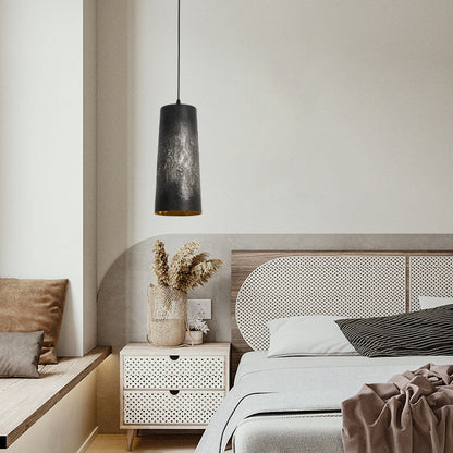 Industrial Japanese Simple Steel Cylinder 1-light Pendant Light