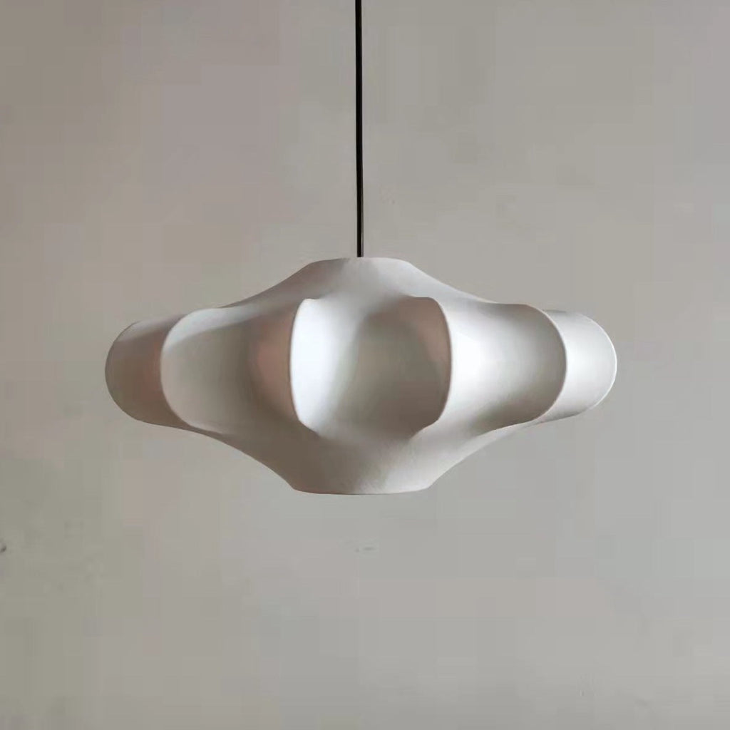 Nordic Simple Wrought Silk Lantern 1-light Pendant Light BulbSquare