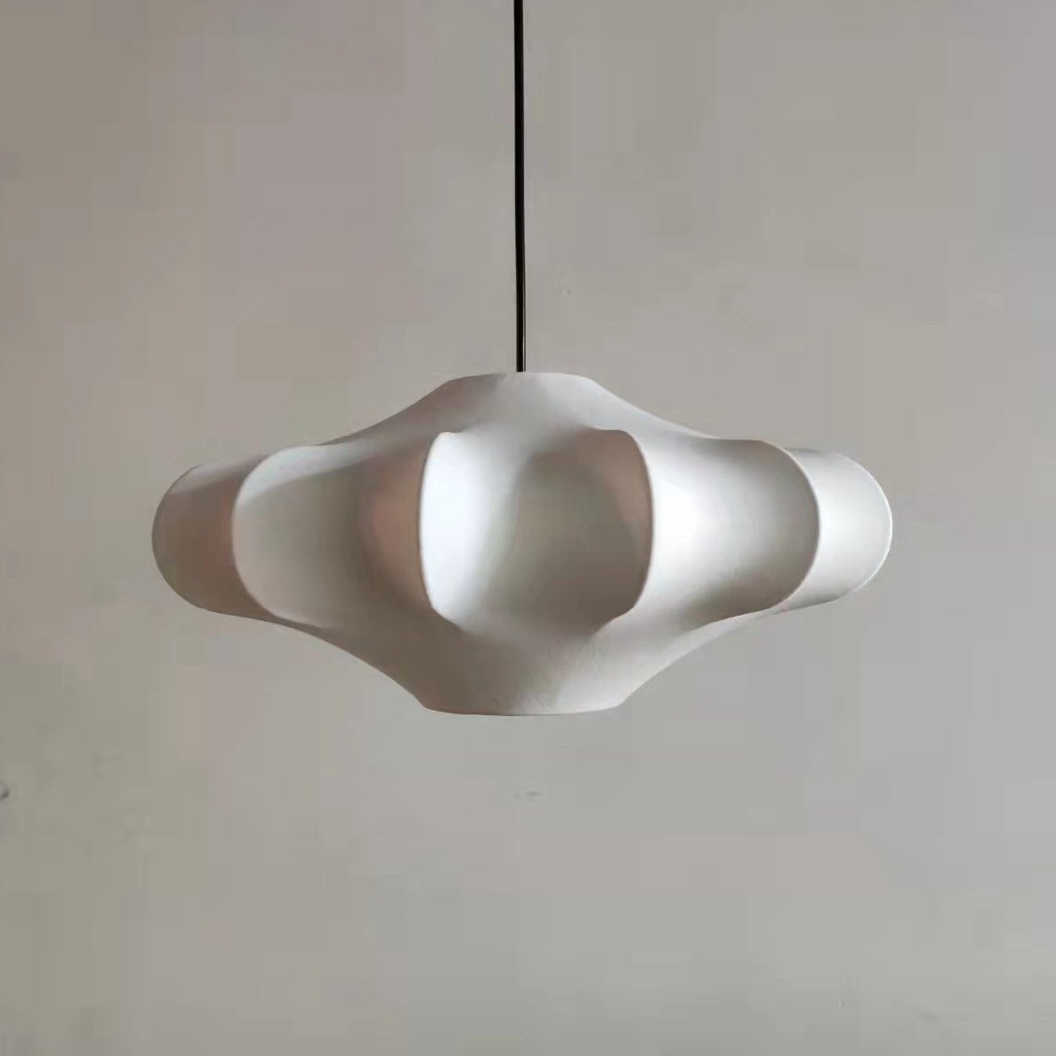 Nordic Simple Wrought Silk Lantern 1-light Pendant Light BulbSquare