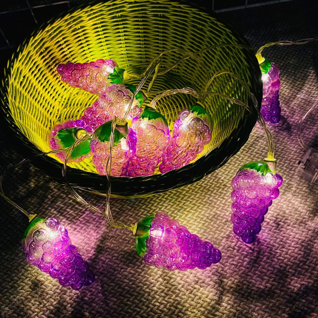 Fruit Grape String Lights LED Battery USB Decorative String Light Lumendat