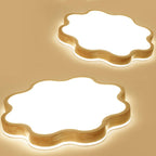 Nordic Flower Shape Wooden LED Flush Mount Ceiling Light Lumendat