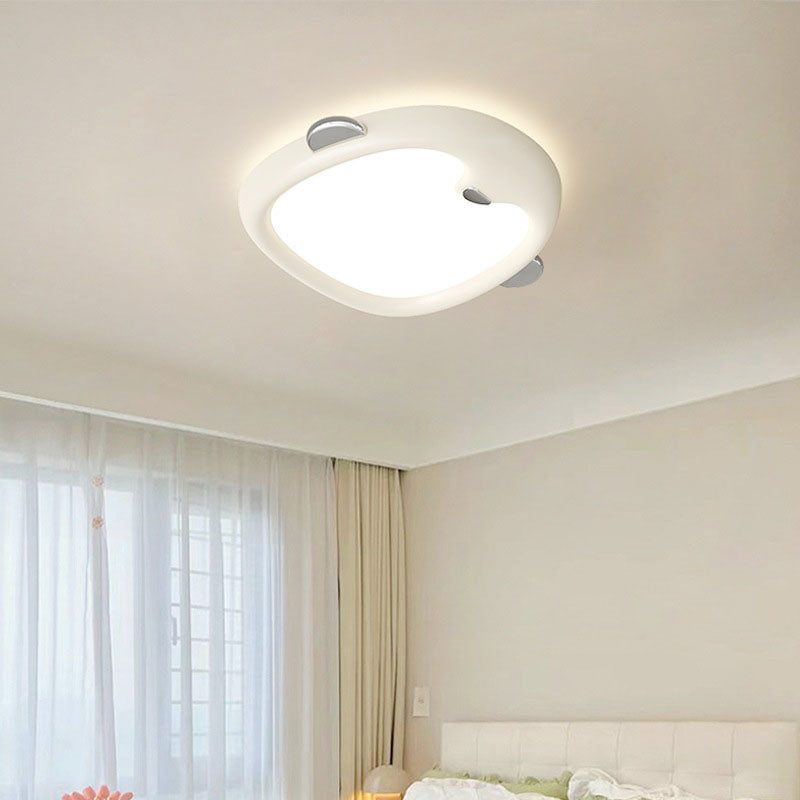Lumendat Contemporary Nordic Kids Iron Resin Acrylic Penguin LED Flush Mount Ceiling Light For Bedroom Lumendat