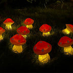 Modern Creative Mushroom Solar LED Outdoor Waterproof Garden Light String Lumendat