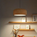 Japanese Minimalist Matte Texture Resin Dome 1-light Pendant Light BulbSquare