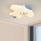 Lumendat Contemporary Creative Iron PE Cartoon Airplane Design LED Kids Flush Mount Ceiling Light For Bedroom Lumendat
