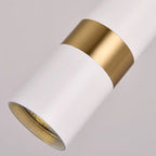 Contemporary Nordic Simplicity Metal Long Barrel 1-light Pendant Light for Bedroom BulbSquare