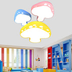 Lumendat Creative Cartoon Mushroom Shape Kids LED Flush Mount Ceiling Light Lumendat
