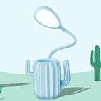 Lumendat Modern Children's Plastic Cactus Pencil Eye Protection USB LED Table Lamp Lumendat