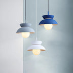 Nordic Minimalist Color Solid Aluminum 1-light Pendant Light BulbSquare