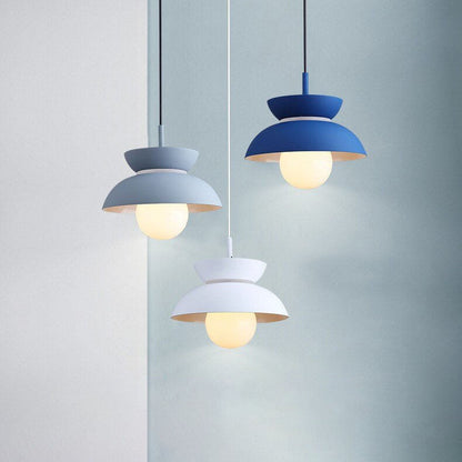 Nordic Minimalist Color Solid Aluminum 1-light Pendant Light