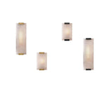 Nordic Light Luxury Copper Marble Strip Design 3-Light Wall Sconce Lamp