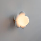 Modern Creative Flowers Shape Glass Ceramic 1-Light Kids Wall Sconce Lamp Lumendat