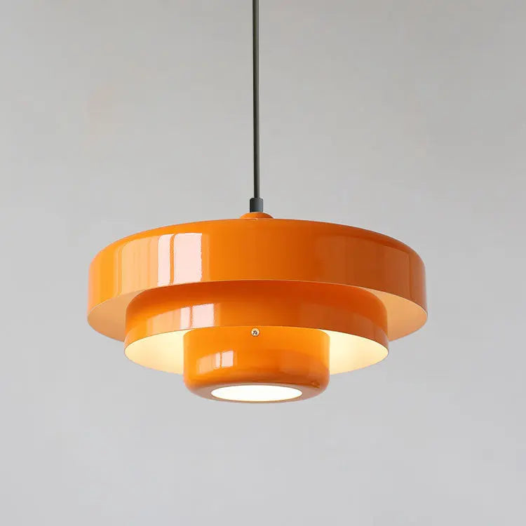 Nordic Vintage Multi-layered Round Metal 1-light Pendant Light Lumendat