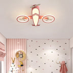 Lumendat Contemporary Creative Acrylic Cartoon Airplane LED Kids Flush Mount Ceiling Light For Living Room Lumendat