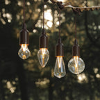 Retro Portable Waterproof Wood Round Cone Battery USB 1-Light Camping Outdoor Light Lumendat