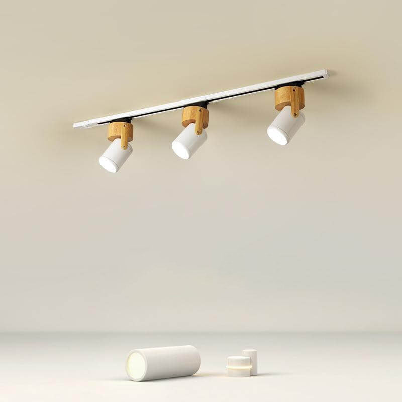Modern Minimalist Hardware Long Spotlight Track Light 1/3 Light LED Flush Mount Ceiling Light For Living Room & Bedroom Lumendat