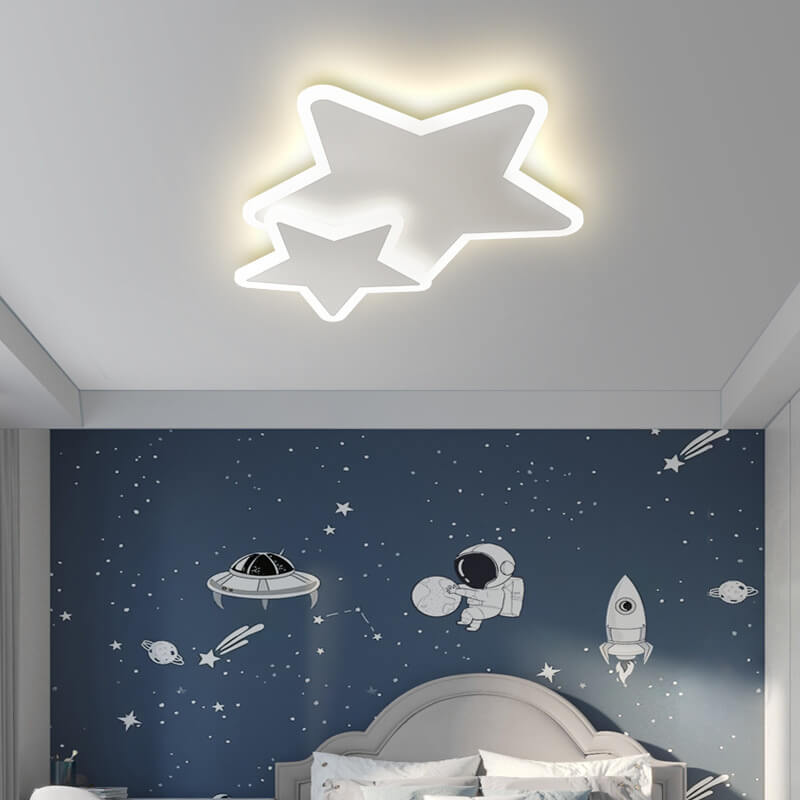Lumendat Modern Creative Minimalist Wrought Iron Geometric LED Flush Mount Ceiling Light Lumendat