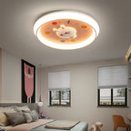 Lumendat Modern Cartoon Rabbit Children's Iron LED Flush Mount Ceiling Light Lumendat