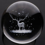 Modern Minimalist Round Ball Aluminum Crystal LED Pendant Light for Bedroom BulbSquare