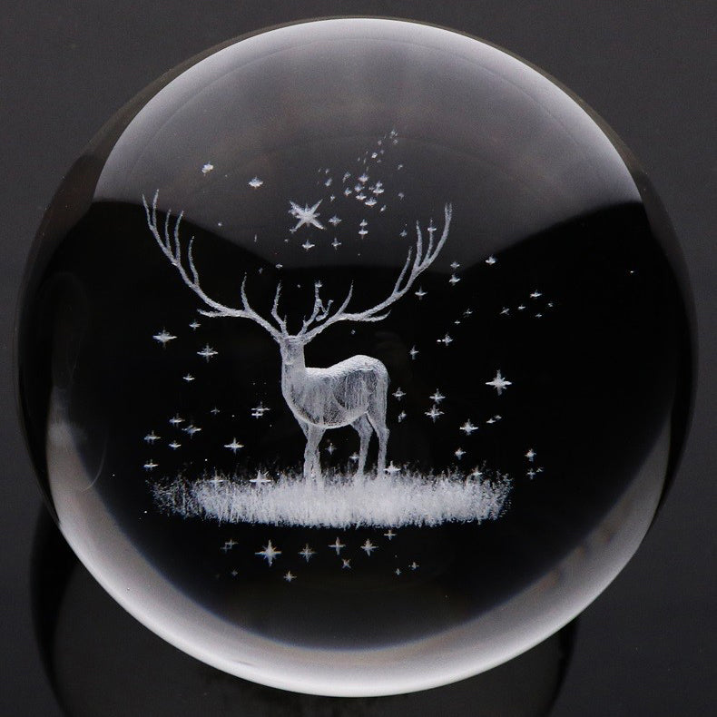 Modern Minimalist Round Ball Aluminum Crystal LED Pendant Light for Bedroom BulbSquare