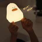 Cartoon LED Silicone Chick Night Light USB Table Lamp Lumendat