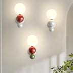 Modern Cream Style Children's Wrought Iron Sphere 1-Light Wall Sconce Lamp Lumendat
