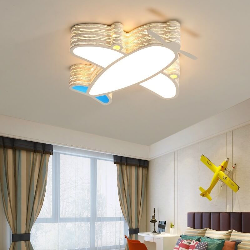 Lumendat Creative Simplicity Airplane Acrylic LED Kids Flush Mount Ceiling Light Lumendat