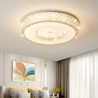 Light Luxury Round Acrylic Starlight LED Flush Mount Ceiling Light