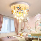Lumendat Modern Children's Pegasus Hardware Resin Glass 13-Light Flush Mount Ceiling Light Lumendat