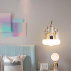 Lumendat Contemporary Nordic Kids Resin PVC PE Castle 1-Light Pendant Light For Bedroom Lumendat