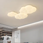Contemporary Scandinavian Iron PE Cloud Shade LED Flush Mount Ceiling Light For Bedroom Lumendat