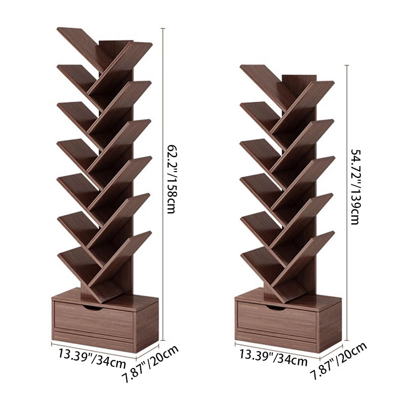 Contemporary Creative Rectangular Eco-Friendly Board 6/8/10/12 Tier Bookshelves For Home Office DFM-F